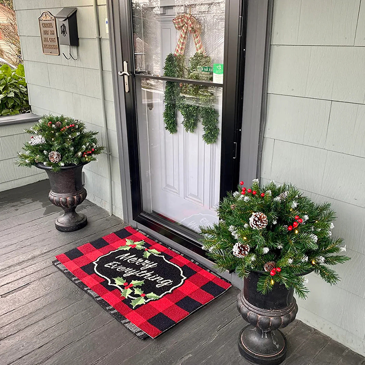 Last Day 60% Off🎉Pre-lit Artificial Christmas Tree Urn Filler