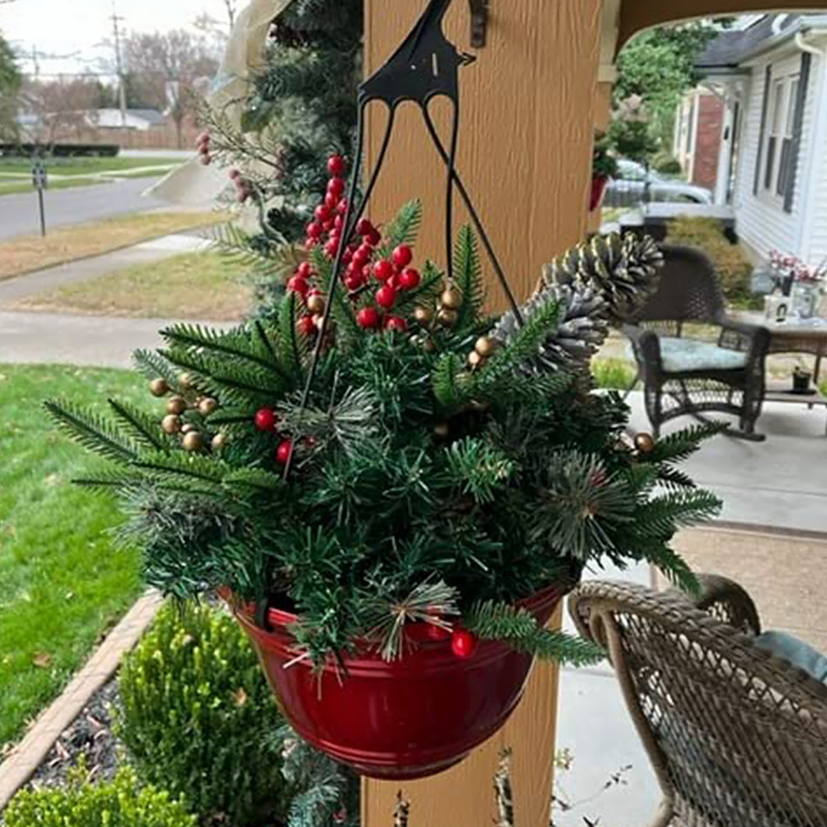 Last Day 60% Off🎉Pre-lit Artificial Christmas Tree Urn Filler