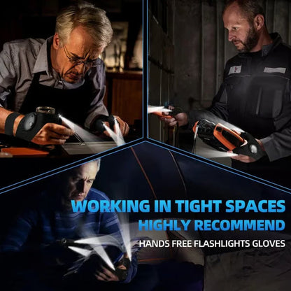 Hands-Free LED Half Finger Gloves