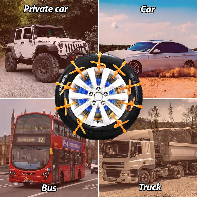 🔥Black Friday Special | Universal Anti-Skid Snow Tire Chains(10 PCS)