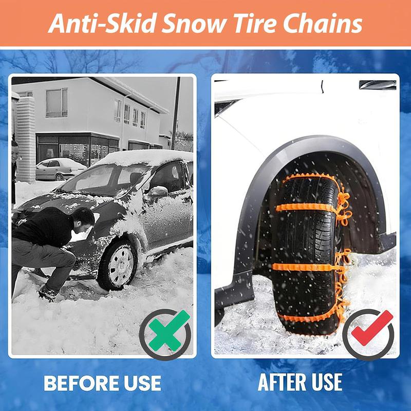 🔥Black Friday Special | Universal Anti-Skid Snow Tire Chains(10 PCS)