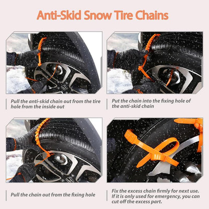 🔥Black Friday Special | Universal Anti-Skid Snow Tire Chains(10 PCS)