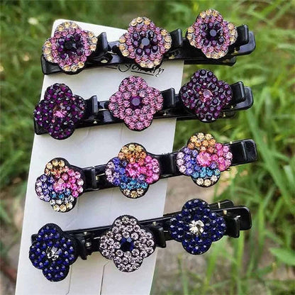 2+2 Free |Crystal-Decorated Hair Clips